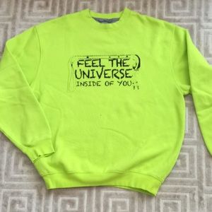 Hand Printed Recycled Sweatshirt Size M